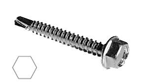 Vis autoperceuse TH 6,3x60mm - 20 pces